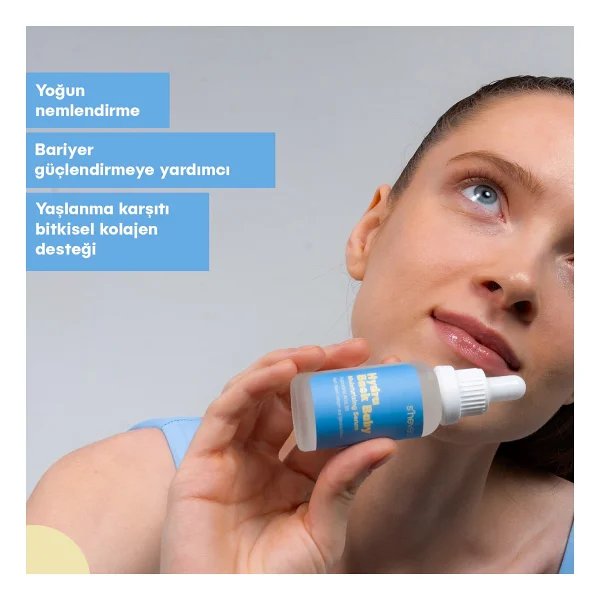 She Vec Hydra Back Baby Hyalüronik Asit B5 Vitamin Yüz Serumu 30 ml - Görsel 4