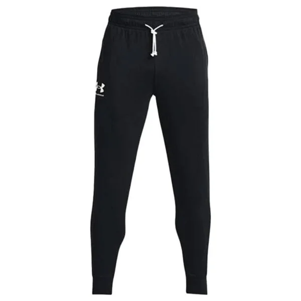 Under Armour Rival Terry 1380843-001 Siyah Erkek Eşofman Altı - Görsel 4