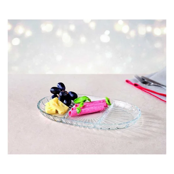 Paşabahçe Elegant 54903 Bölmeli Oval Servis Tabağı - Görsel 2