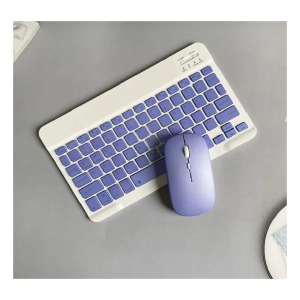 Xiaomi Pad 7 Uyumlu Bluetooth Klavye Mouse Set - Beyaz - Görsel 9