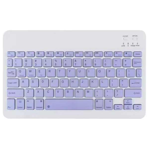 Xiaomi Pad 7 Uyumlu Bluetooth Klavye Mouse Set - Mor - Görsel 2