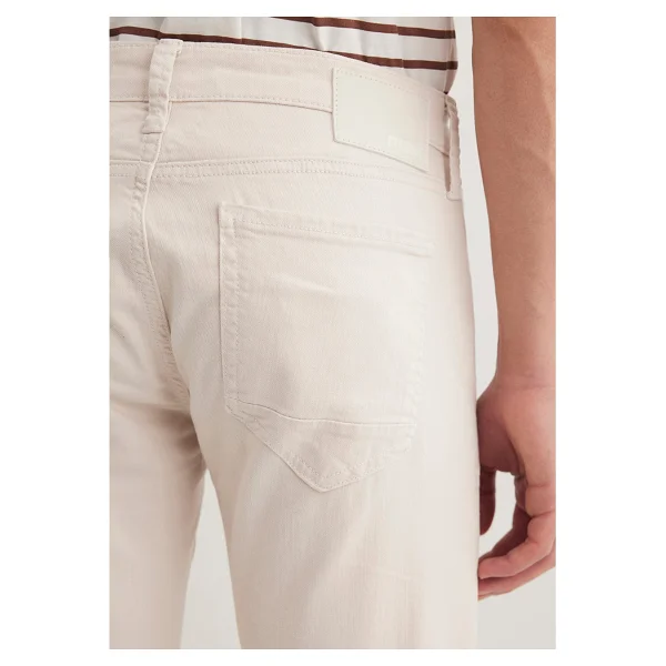 Mavi Jake Comfort 00422-22763 Ekru Erkek Skinny Gabardin Pantolon - Görsel 8