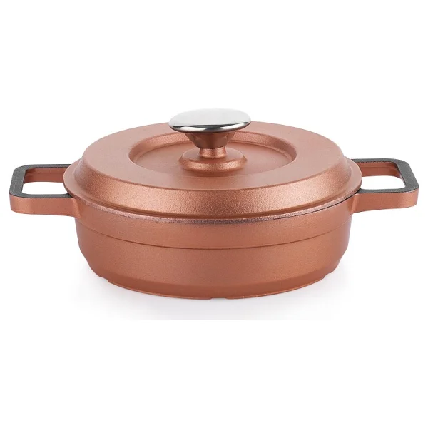 Schafer Retro Cast Rosegold 5 Parça Mini Döküm Tencere Seti - Görsel 5