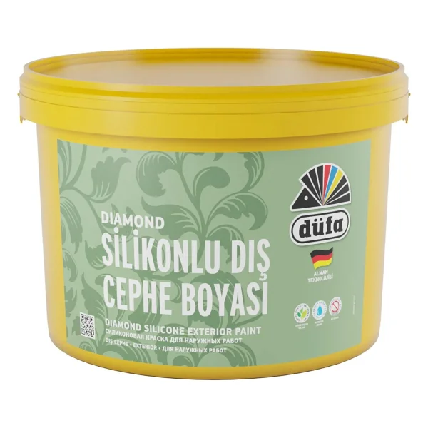 Düfa Diamond Silikonlu Dış Cephe Boyası Beyaz 10 Kg - Görsel 5
