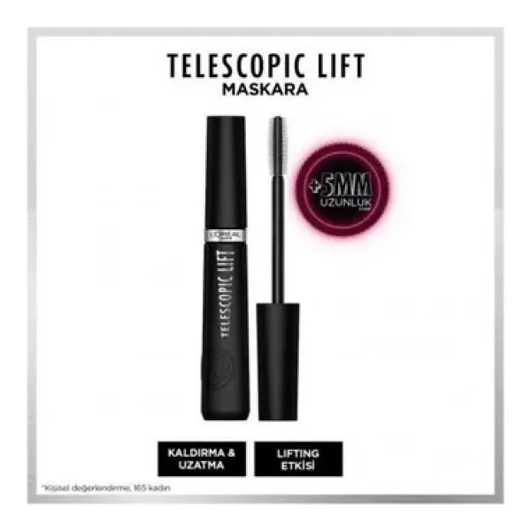 L'Oreal Paris Telescopic Lift Siyah Maskara - Görsel 2