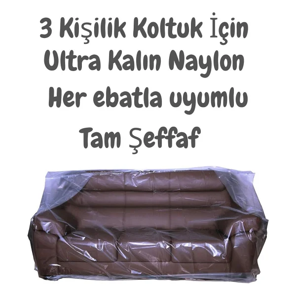 Ultra Kalın 3 Kişilik Bahçe Koltuk Koruma Örtüsü Yağmur Geçirmez Koltuk Mobilya Naylonu 330X180 - Görsel 4