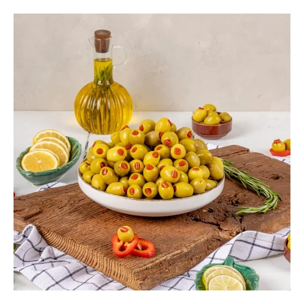Yöre Biberli Şampiyon 161 - 180 Kalibre Yeşil Zeytin 2 KG - Görsel 4