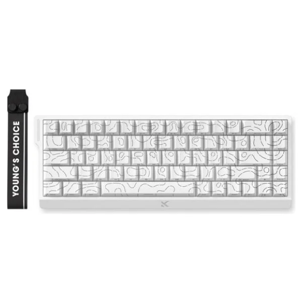 Mchose Ace 68 MC-ACE68-16 Topographic Beyaz RGB %65 TKL Uranus Magnetic Switch eSports Kablolu Mekanik Oyuncu Klavyesi - Görsel 8