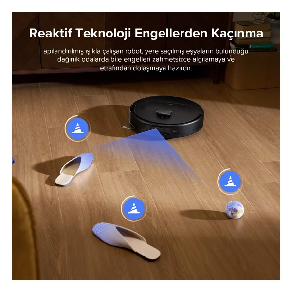 Roborock Qrevo L Siyah Çöp İstasyonlu Akıllı Robot Süpürge - Görsel 8