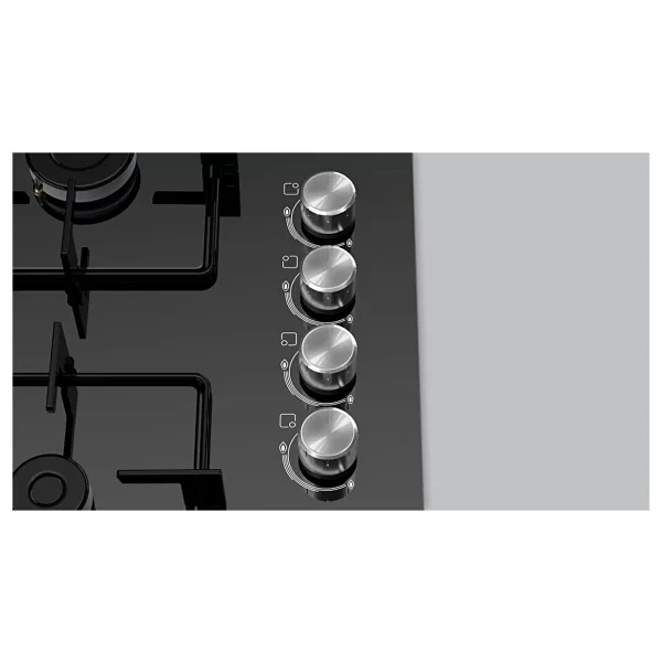 Bosch POP0C6O12O Siyah Cam Set Üstü Ocak - Görsel 2