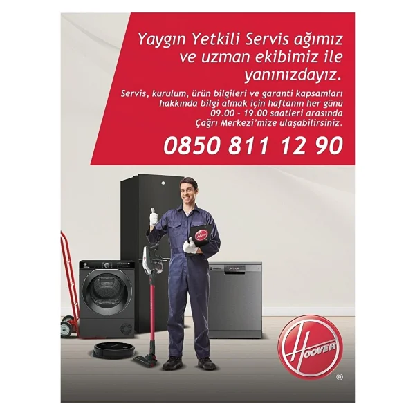 Hoover HDG6C2GWTK Beyaz Duvar Tipi Davlumbaz - Görsel 4
