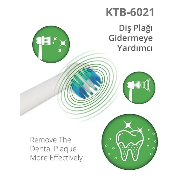 Kiwi KTB-6021 Pilli Diş Fırçası - Görsel 3