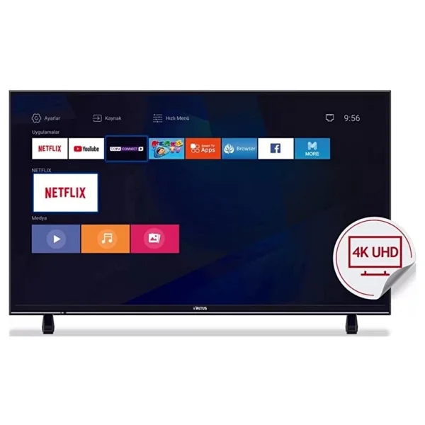 Altus AL50 UHD 9823 4K Ultra HD 50" 127 Ekran Uydu Alıcılı Google Smart LED TV - Görsel 3