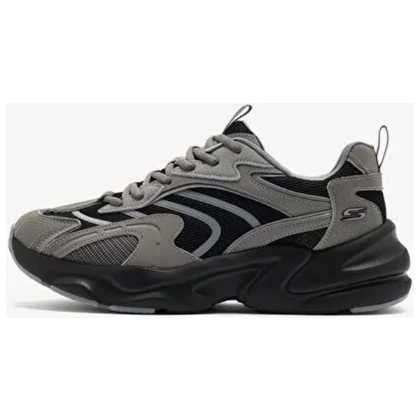 Skechers Bobs Bamina 2 118326 GYBK Gri Erkek Spor Ayakkabı - Görsel 2