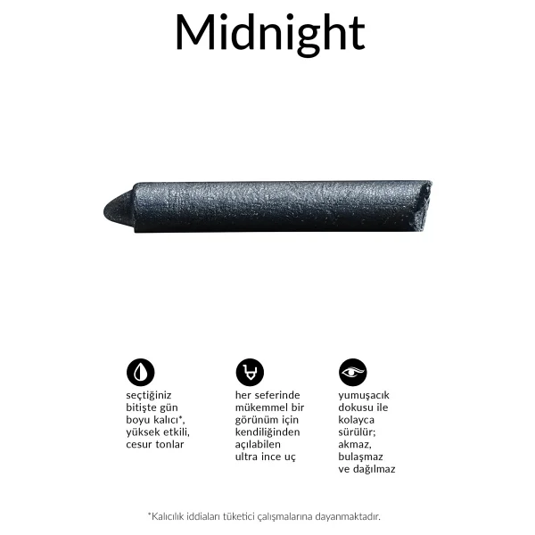 Avon Glimmerstick Asansörlu Kromatik Göz Kalemi Midnight - Renk - Görsel 3