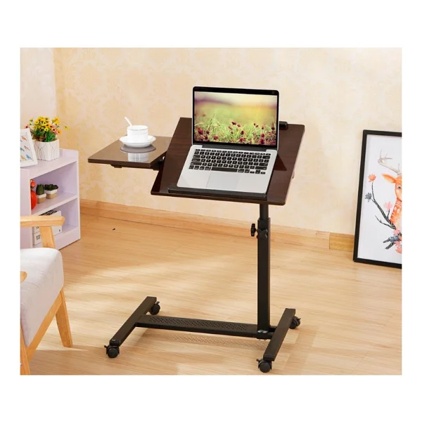 Hodbehod Mouse Bölmeli Portatif Katlanabilir Laptop Sehpası - Siyah - Y: 90 cm D: 47 cm G: 70 cm - Ceviz - Görsel 5