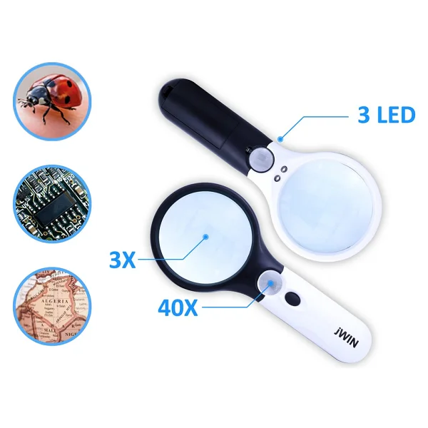 Jwin JB-02 Ledli Büyüteç - Görsel 6