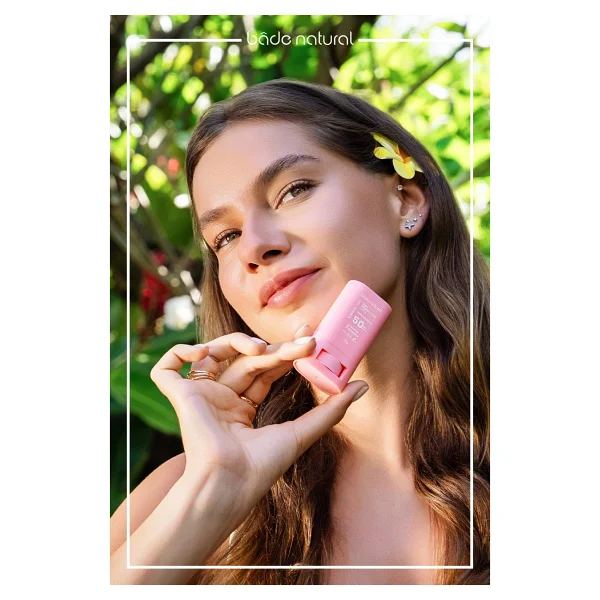 Bade Natural Ton Eşitleyici ve Aydınlatıcı Pembe 16 gr 50 Faktör Stick Güneş Kremi - Görsel 8