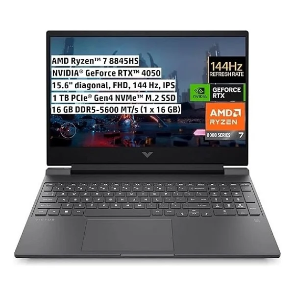 HP Victus 15-FB3706NT B9KM3EA Ryzen 7 8845HS 16 GB 1 TB SSD RTX4050 15.6" Full HD Gaming Laptop - Görsel 6