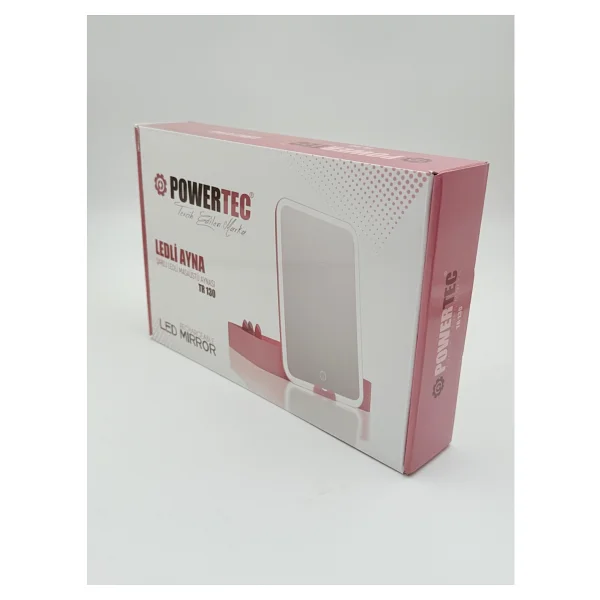 POWERTEC Tr-130 Şarjlı Ledli & Aynalı Taşınabilir Makyaj Çantası - Görsel 2