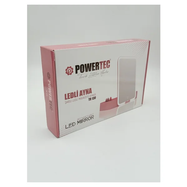 POWERTEC Tr-130 Şarjlı Ledli & Aynalı Taşınabilir Makyaj Çantası - Görsel 3
