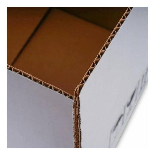 30x25x15 cm Tek Oluklu A-Box Taşıma Kolisi - 20 Adet - Beyaz - Görsel 3