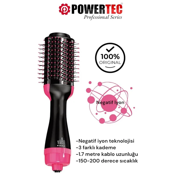 Powertec TR-90 Saç Düzleştirici Fön Tarağı - Görsel 8