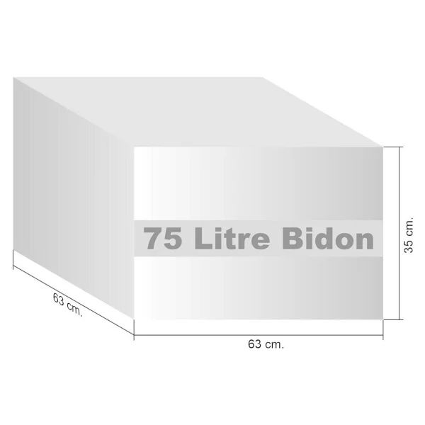 Beyaz 75 Litre Gölge Şemsiye Bidonu, Dayanıklı ve Kullanışlı Ürün - Seçenek 1 - Görsel 2