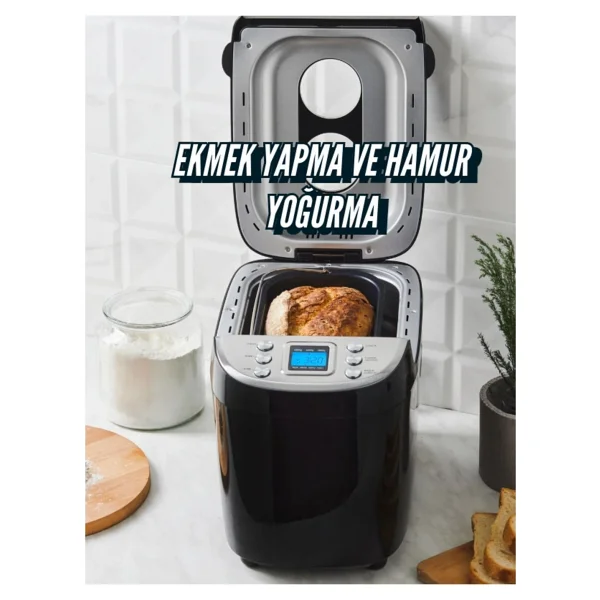Karaca Inox Tam Otomatik Ekmek, Reçel, Yoğurt & Hamur - 15 Program, Zamanlayıcı+ 45 Tarif Kitabı!+ Mutfak Tartısı - Görsel 10