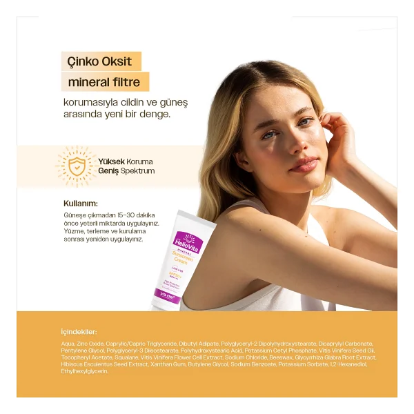 Ya Da Multicosmetics Heliovita 50 ml 50 Faktör Güneş Kremi - Görsel 6