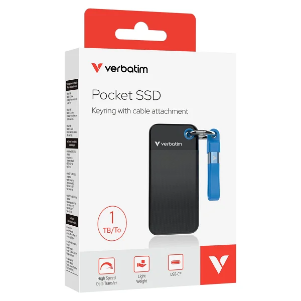 Verbatim Pocket 32191 Mavi USB 3.2 1 TB Taşınabilir SSD - Görsel 2