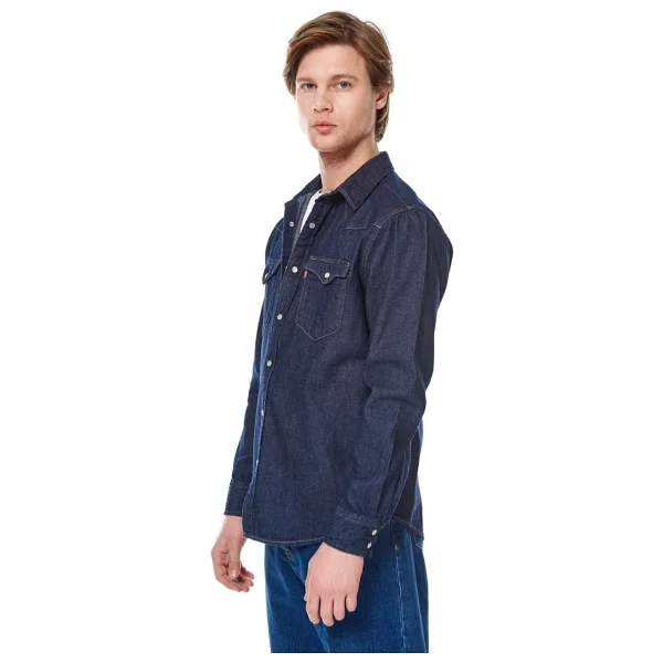 Levi's Classic Standard Fit Western 85745 Uzun Kollu Erkek Kot Gömlek - Görsel 7