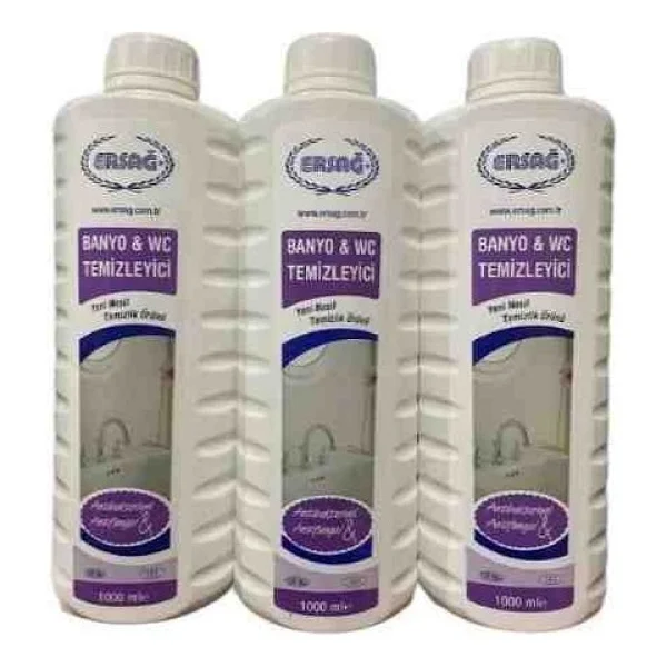 Ersağ Banyo & Wc Temizleyeci 1000 ml 3 Adet - Görsel 2