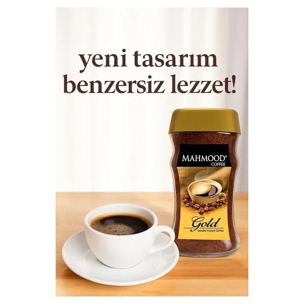 Mahmood Coffee Gold Granül Kahve 200 gr Cam Kavanoz - Görsel 3