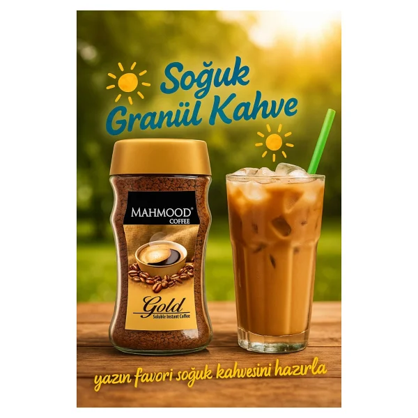 Mahmood Coffee Gold Granül Kahve 200 gr Cam Kavanoz - Görsel 4