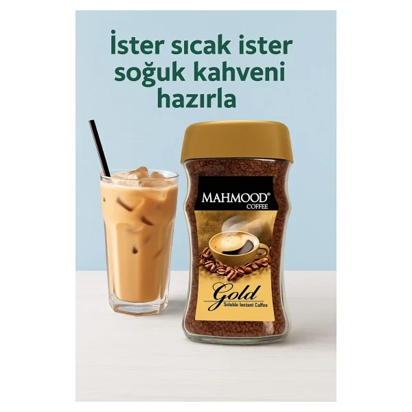 Mahmood Coffee Gold Granül Kahve 200 gr Cam Kavanoz - Görsel 5