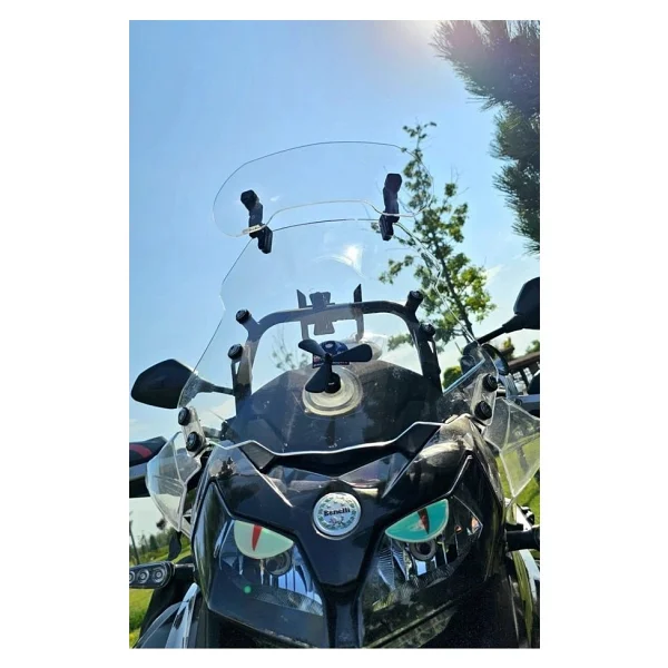 Kymco Uyumlu Deflektör Rüzgar Saptırıcı Siperlik Şeffaf Motor Camı Cam Uzatma Model 3 - Görsel 7