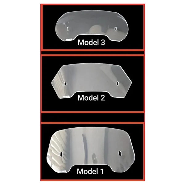 Kymco Uyumlu Deflektör Rüzgar Saptırıcı Siperlik Şeffaf Motor Camı Cam Uzatma Model 3 - Görsel 5