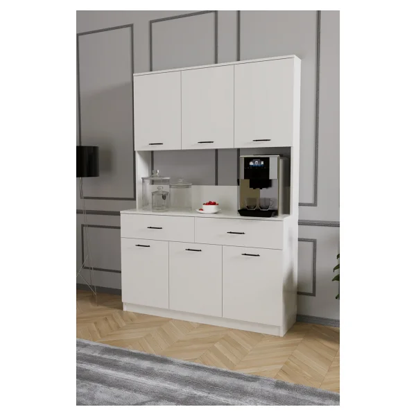 Evdemo Elmas Kahve Köşesi Dolabı - Görsel 2