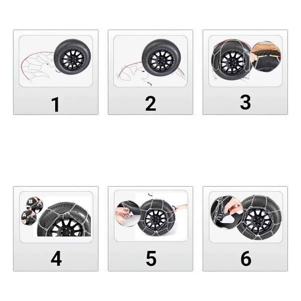 Kar Lastik Zinciri 215/65/R16 Binek Suv x Tipi Takmatik Kolay Montaj - Görsel 3