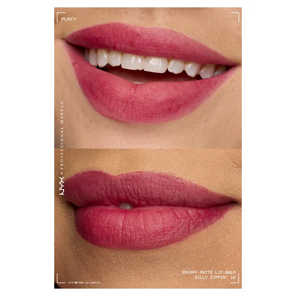 NYX Professional Makeup Smushy Yumuşacık Mat Dudak Balmı - 12 Silly Sippin' Kadifemsi Bitiş - Görsel 4
