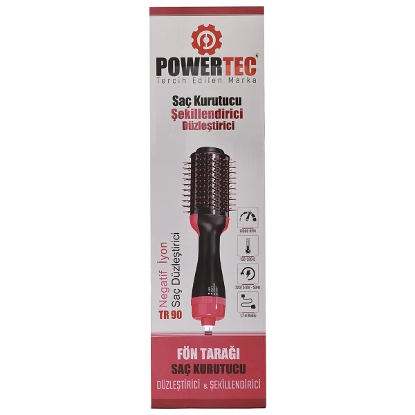 Powertec TR-90 Saç Düzleştirici Fön Tarağı - Görsel 5