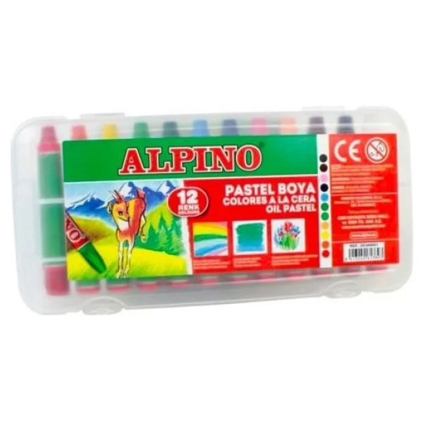 Alpino Çantalı 12'li Pastel Boya - Görsel 3