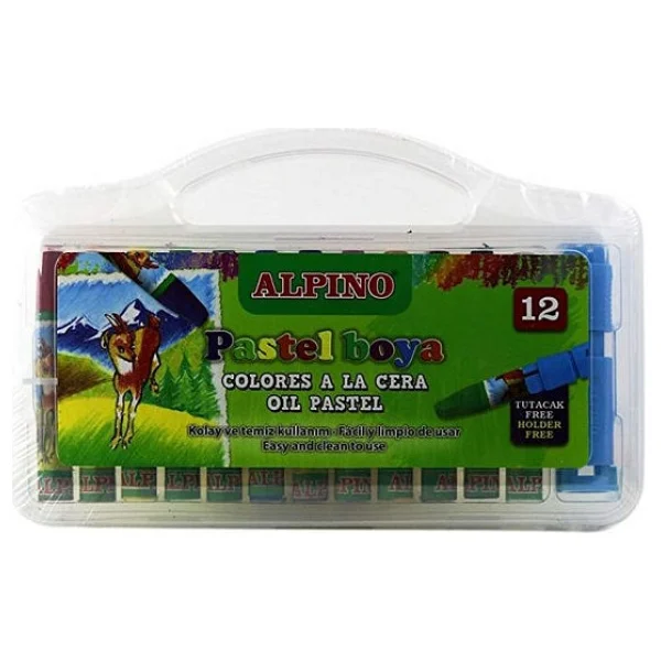 Alpino Çantalı 12'li Pastel Boya - Görsel 4
