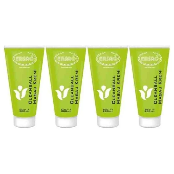 Ersağ Clean Ball 200 ml 4 Adet Masaj Kremi - Görsel 2