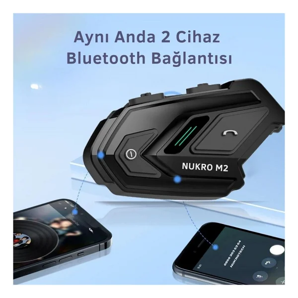 Nukrotech Nukro M2 Bluetooth Intercom - Görsel 2