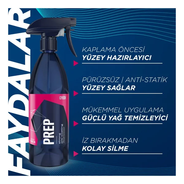 Gyeon Q2m Prep Seramik Ppf Folyo Kaplama Öncesi Yüzey Hazırlayıcı ve Temizleyici - 500 ml - Görsel 2