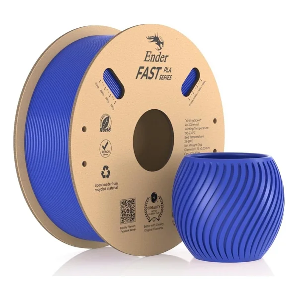 Creality Ender Fast PLA 1.75 mm 1 kg Mavi Filament - Görsel 3