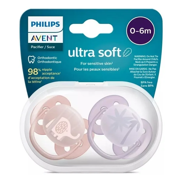Philips Avent SCF091/09 Ultra Soft 0-6 Ay 2'li Kız Emzik - Görsel 5