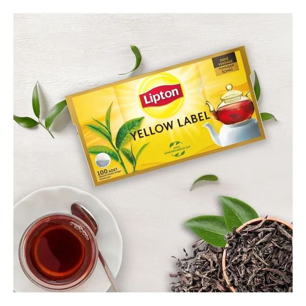 Lipton Yellow Label 3.2 gr 100'lü 3 Adet Demlik Poşet Çay - Görsel 6